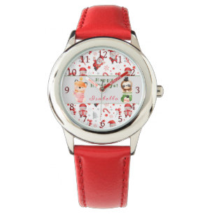 Montre Fentes et Renard Personnaliser Texte et Nom Regard