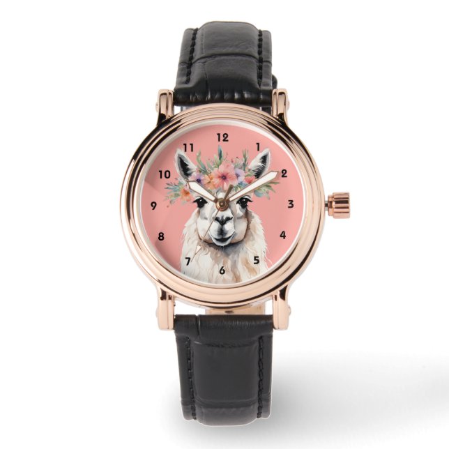 Montre Ferme Zen Florale Licorne Caprice Rose (Recto)