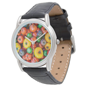 Montre Fermes Récolte colorée de tomates