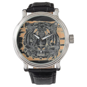 Montre Fermeture de la face du tigre 3