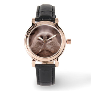 Montre Fermeture du nez du Labrador au chocolat