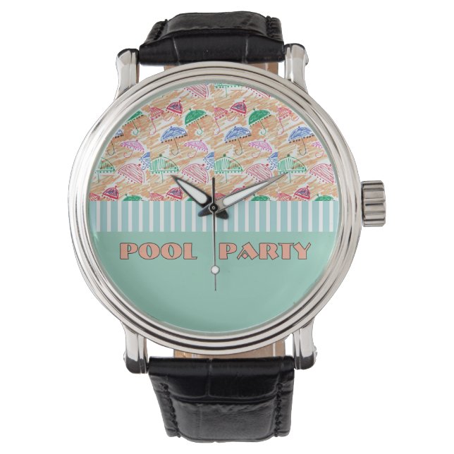 MONTRE FÊTE AU BORD DE LA PISCINE (devant)
