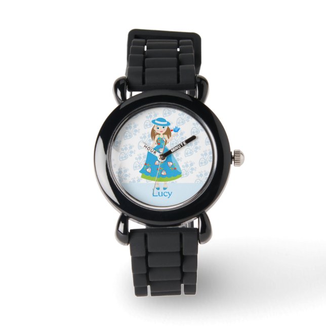 Montre Fête d'anniversaire de fille romantique (Recto)