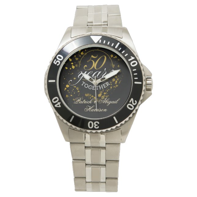 Montre Fête d'anniversaire de mariage de 50 ans (devant)