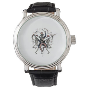 Montre Fête de chien patriotique comme c'est 1776 Vintage