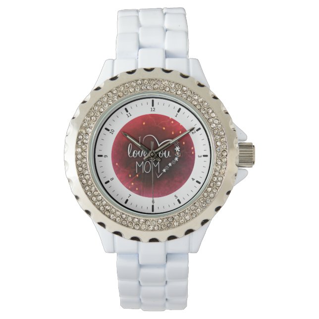Montre Fête des mères | Je t'aime maman | Regarder (devant)