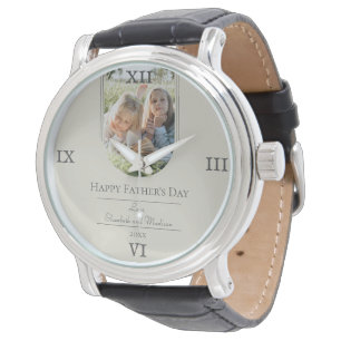 Montre Fête des pères photo Arch moderne   Beige