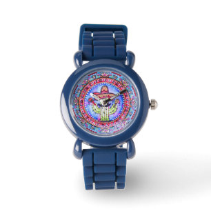 Montre Fête mexicaine Cinco de Mayo Sombrero Casquette Bl