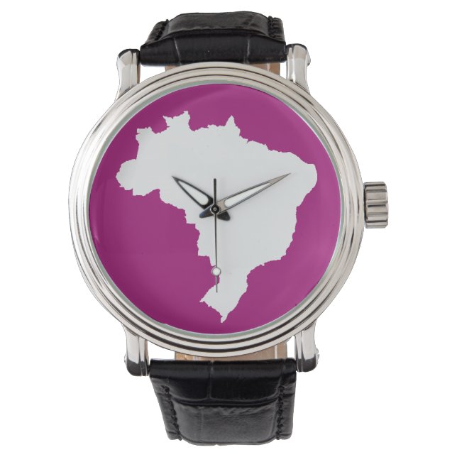 Montre Fête violette Brésil (devant)