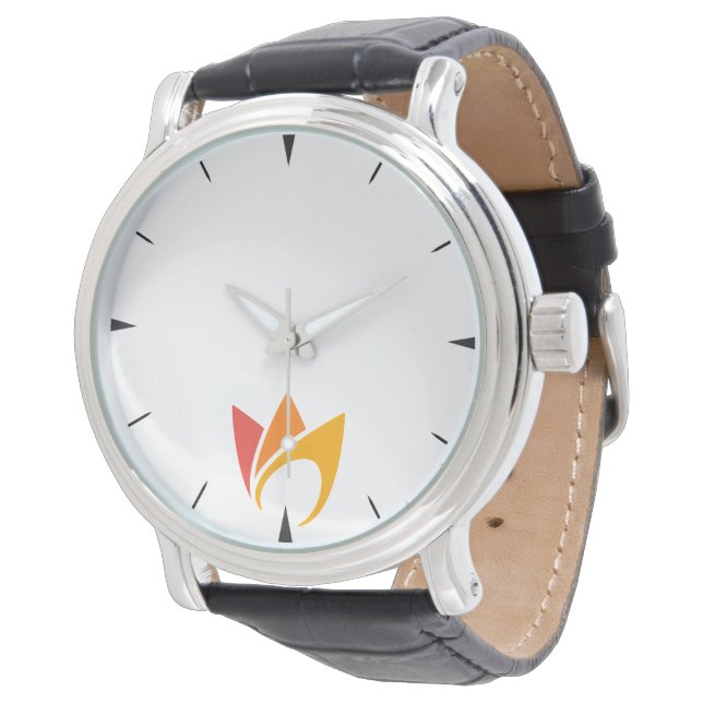 Montre Feu flamboyant (flammes orange à rouge) (Incliné)