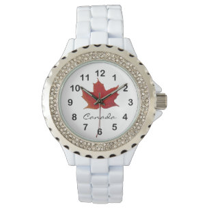 Montre Feuille canadienne de chute d'érable de Rel