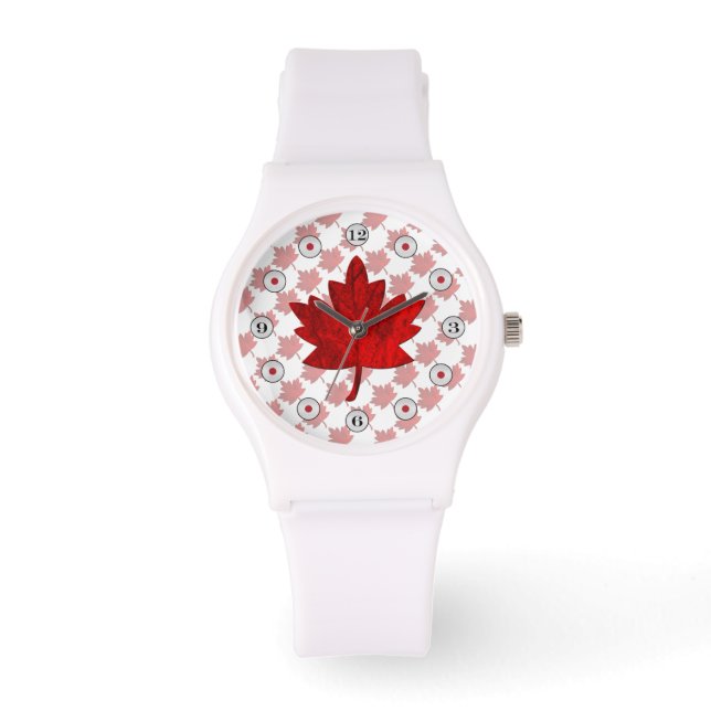 Montre Feuille de Canada-Érable par Shirley Taylor (Recto)