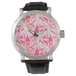 Montre Feuilles de palmiers tropicaux