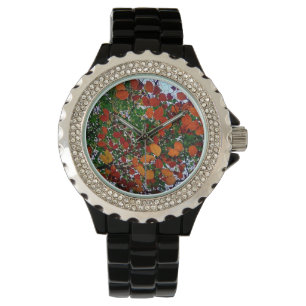 Montre Feuilles jaunes, verts et oranges