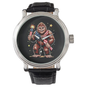 Montre Feux d'artifice Bigfoot 4 juillet Sasquatch États-