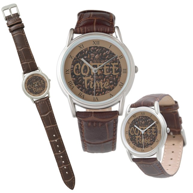 Montre Fèves grillées au café Brown (Créateur téléchargé)