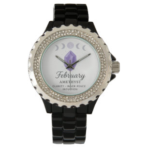 Montre Février Amethyst Watch - Le temps de la paix intér