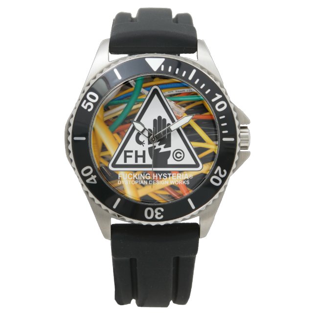 Montre FH WIRES Protector Black SILICON BAND WATT (devant)