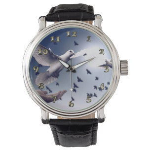 Montre Fiducie de la main de la colombe