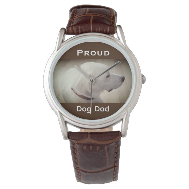 Montre Fier Chien Papa Sombre Brown (devant)