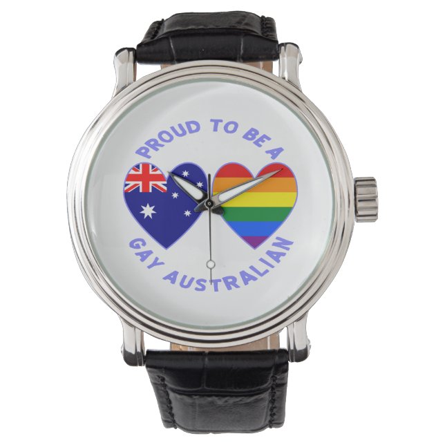 Montre Fier d'être un Australien gay (devant)