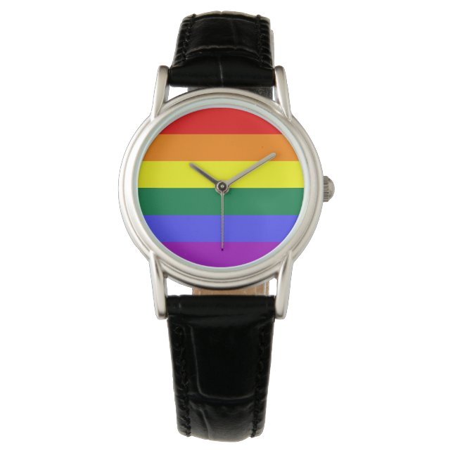 Montre Fierté arc-en-ciel (devant)