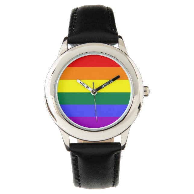 Montre Fierté arc-en-ciel (devant)