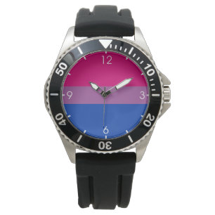 Montre Fierté bisexuelle (Couleurs Bi Drapeau)