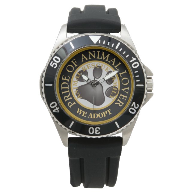 Montre Fierté de l'Amoureux des animaux Premium (devant)