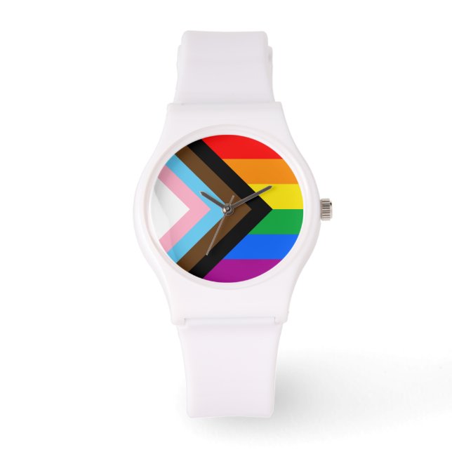 Montre Fierté de progrès LGBTQ+ (Recto)
