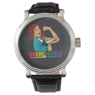 Montre Fierté LGBT Indestructible Fière Maman gay Lesbien