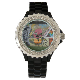 Montre Figure Rose Étrange De Fun