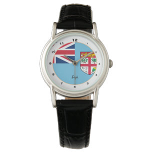 Montre Fijian Flag & Fiji fashion / design watch