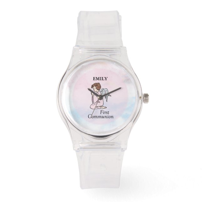 Montre Fille, ange de première communion (Recto)