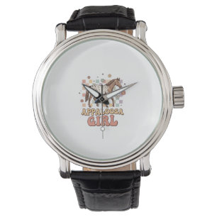 Montre Fille Appaloosa Vintage Cheval Occidental T-Shirt