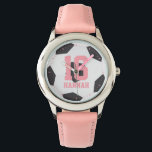 Montre Fille de balle de football<br><div class="desc">Design à thème sportif.</div>