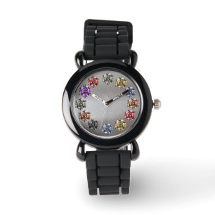 Montre Fille de charme de style de pierre gemme de fausse