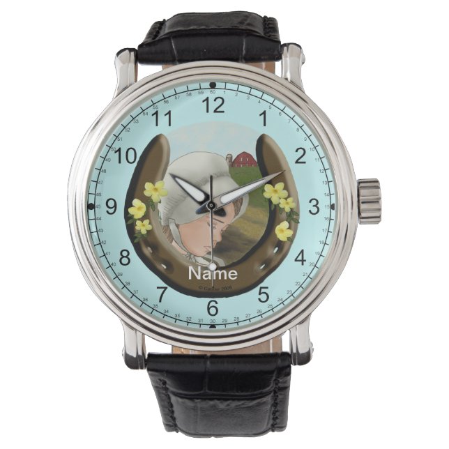 Montre Fille de fer à cheval Amish (devant)