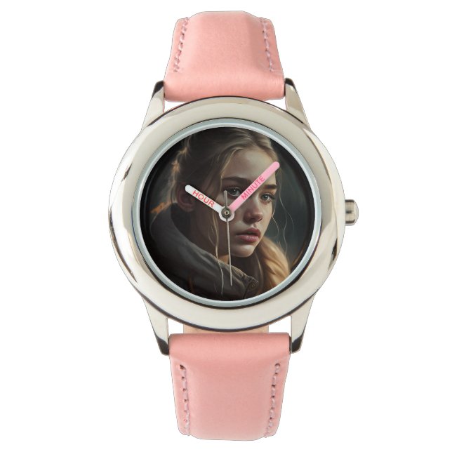 Montre Fille en cercle (devant)