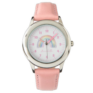 Montre Fille joli boho arc-en-ciel
