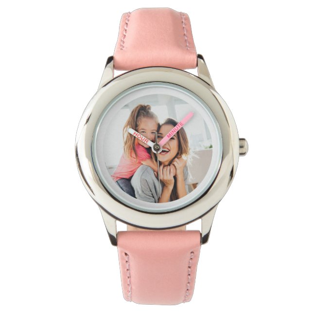 Montre Fille mère personnalisée correspondant cadeau uniq (devant)