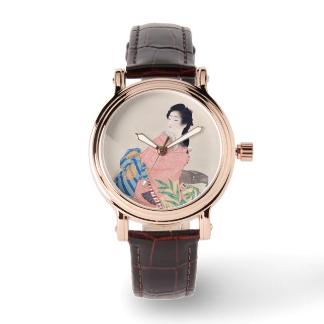 Montre Fille Miyuki (élégante dame japonaise, art asiatiq (Recto)