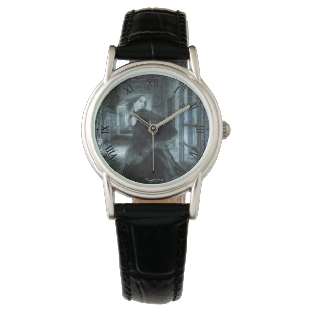 Montre Fille victorienne effrayée Ghost Courir dans le co (devant)