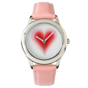 Montre Filles Coeur rose Saint Valentin Veille