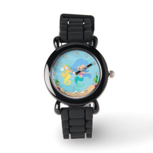 Montre Filles de sirène de plage mignonnes