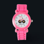 Montre Filles Joli Pink tracteur de ferme Enfants<br><div class="desc">Cette montre pour enfants mignonne et moderne dispose d'un tracteur de ferme rose et peut être personnalisée avec votre nom de filles. Avec des chiffres clairs et faciles à lire, cette "première" montre est idéale pour les enfants ou les tout-petits qui commencent à apprendre l'heure. Le design agricole parfait pour...</div>