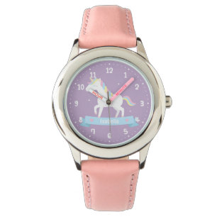 Montre Filles Licorne Blanche Mignonne