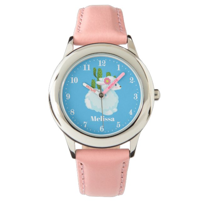 Montre filles llama ajouter nom (devant)