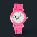Montre Filles Magique Mer mignonne Afro Mermaid Enfants<br><div class="desc">Cette mignonne et fantaisiste montre une sirène sous la mer magique en Afro,  avec une queue rose et un simple arrière - plan bleu. La montre peut être personnalisée avec votre nom de filles et a des chiffres clairs,  le cadeau parfait pour tous les amateurs de sirènes.</div>