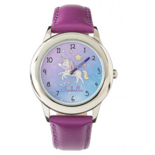 Montre Filles mignonne Personnalisée Magie Unicorne